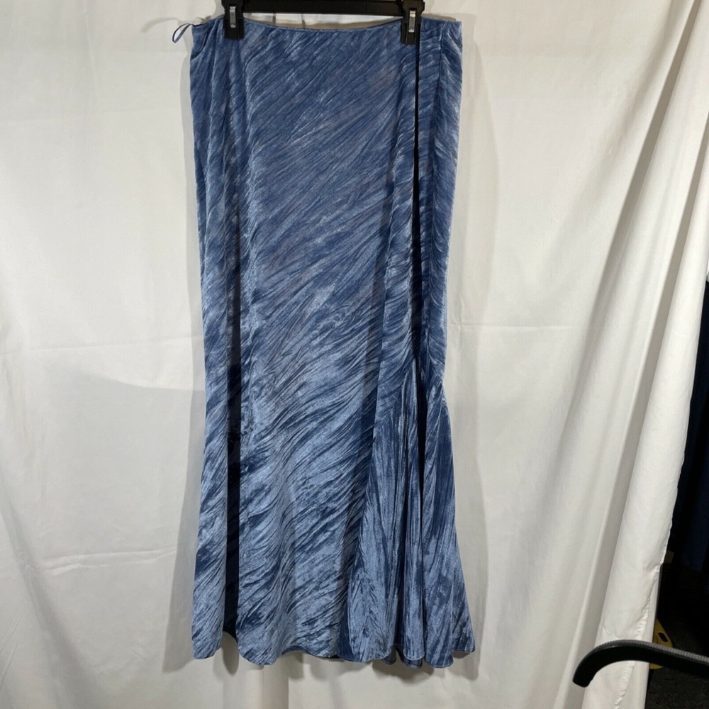 NWT Free People [ Large ] Not Velvet Skirt in Light Night Blue - Picture 8 of 12